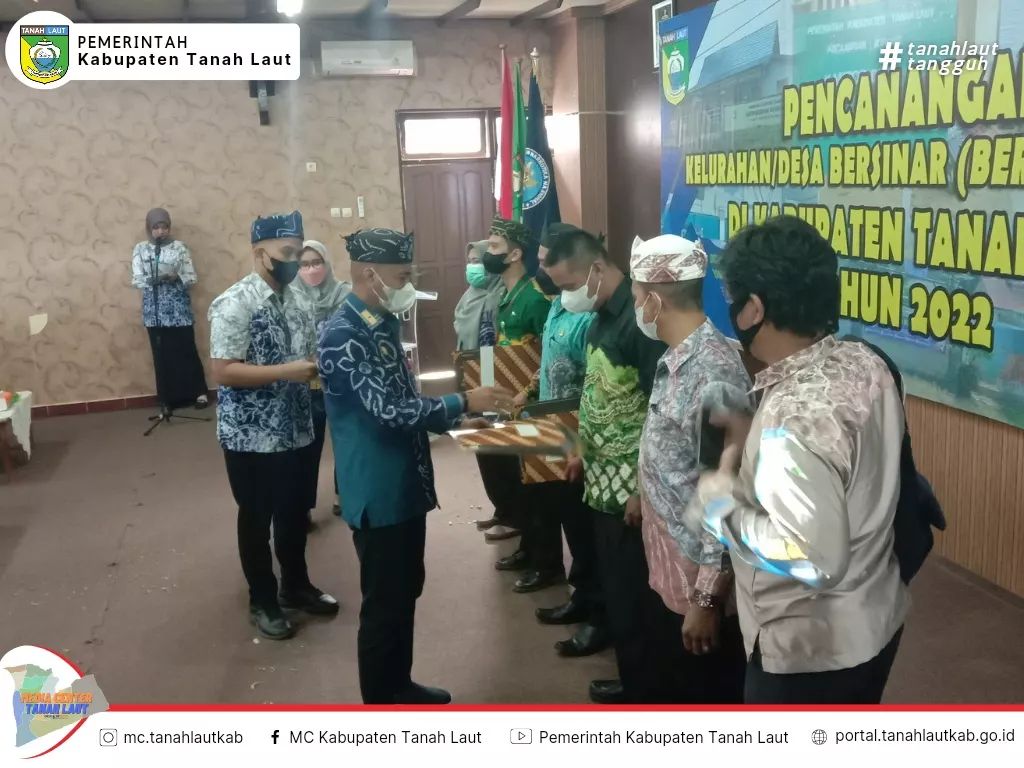 Enam Desa/Kelurahan di Tanah Laut Resmi Ikuti Pencanangan Bersinar 2022