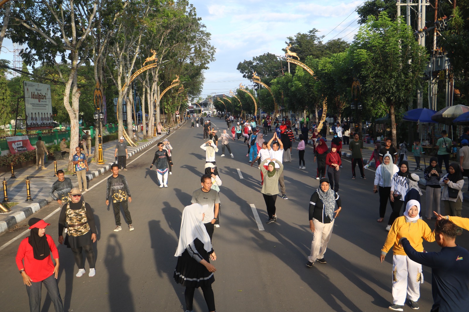 Antuasiasme Warga di Car Free Day Perdana Tala