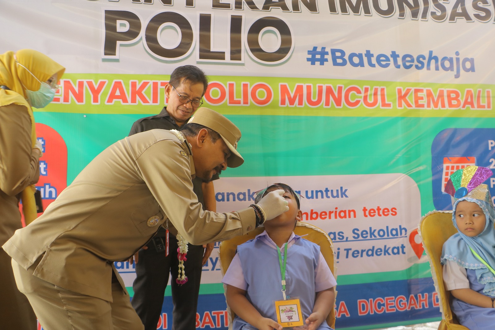 PIN Polio di Tanah Laut Resmi Dimulai