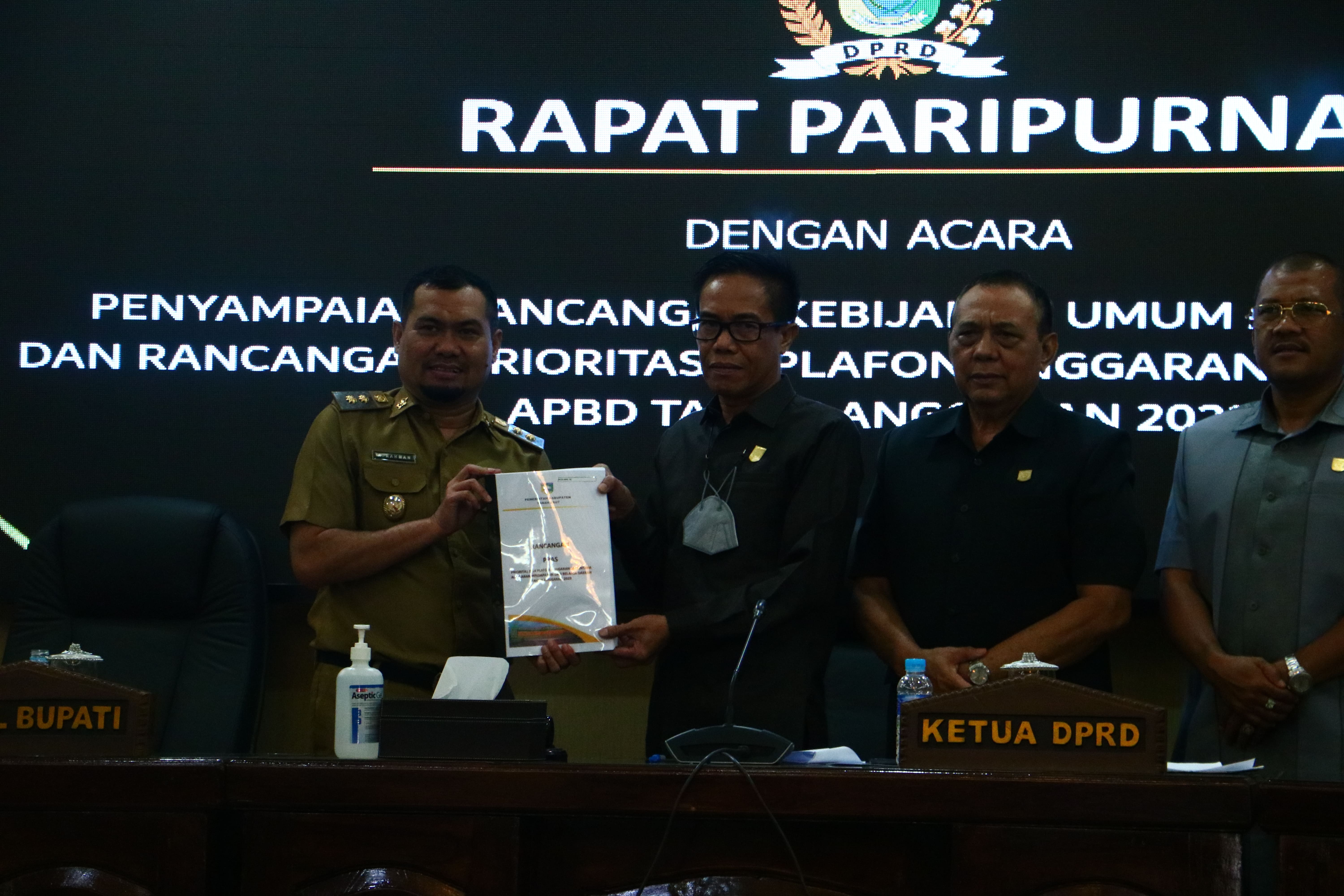 Wabup Sampaikan Rancangan KUA dan PPAS APBD Tahun Anggaran 2023