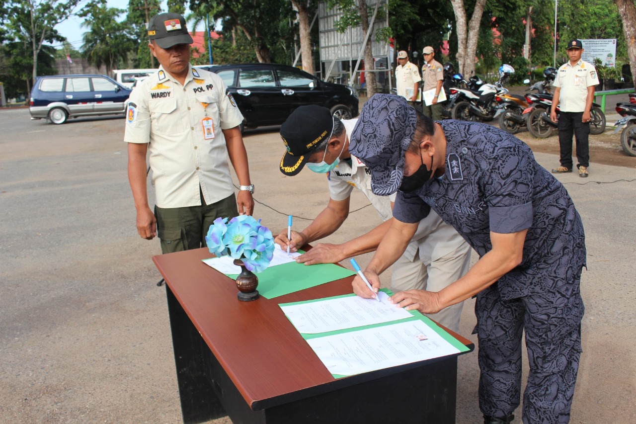 Satpol PP dan Damkar Tala Jalin Kerjasama Dengan BNNK Tala Berantas Narkoba