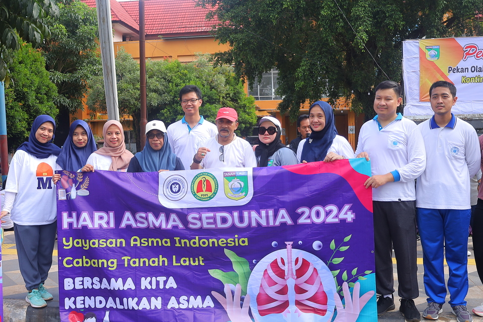 Edukasi Senam Asma di Car Free Day Tala