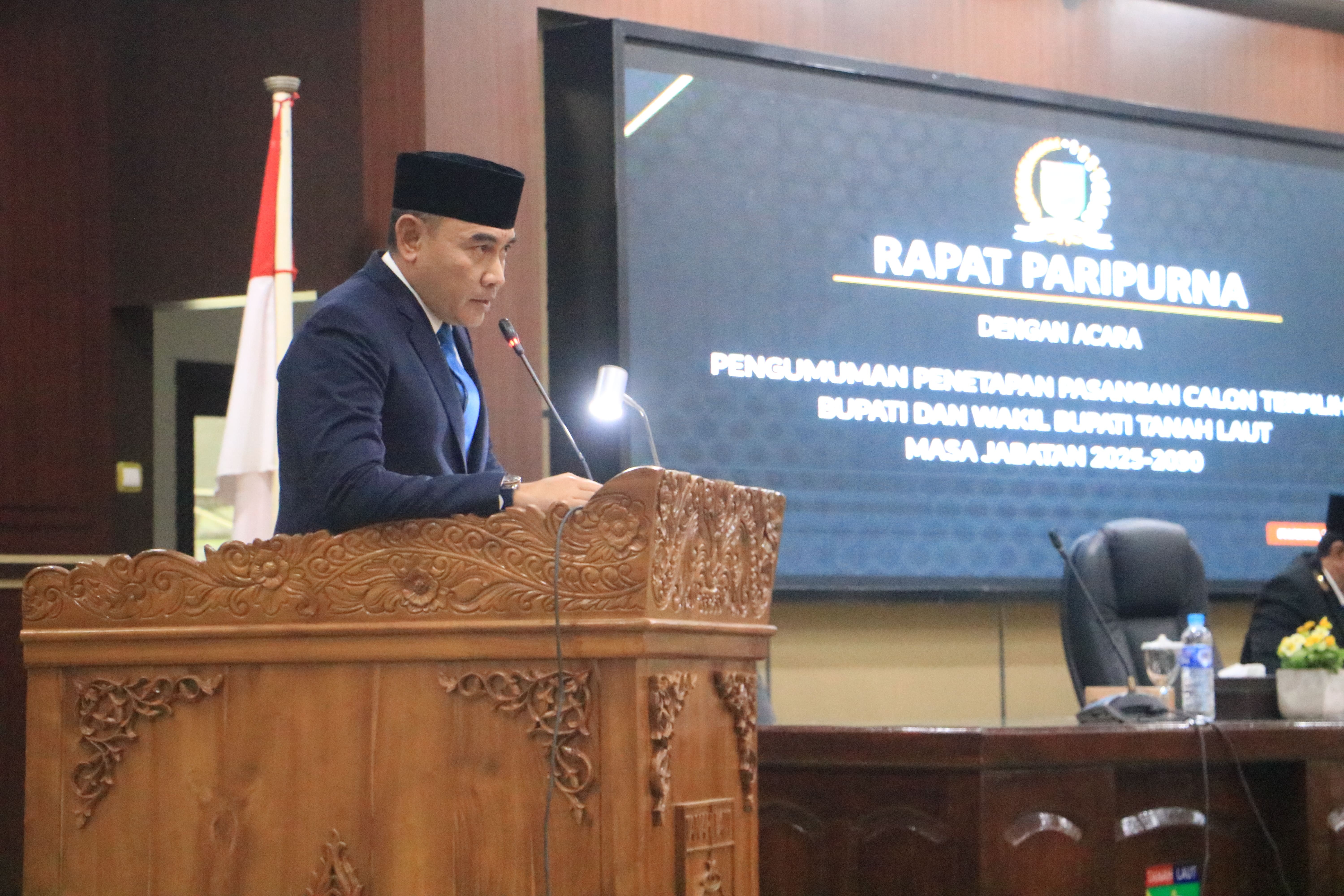 Pidato Pertama Usai Diumumkan Sebagai Bupati Terpilih, H. Rahmat Ingin Bawa Tala Mampu Bersaing