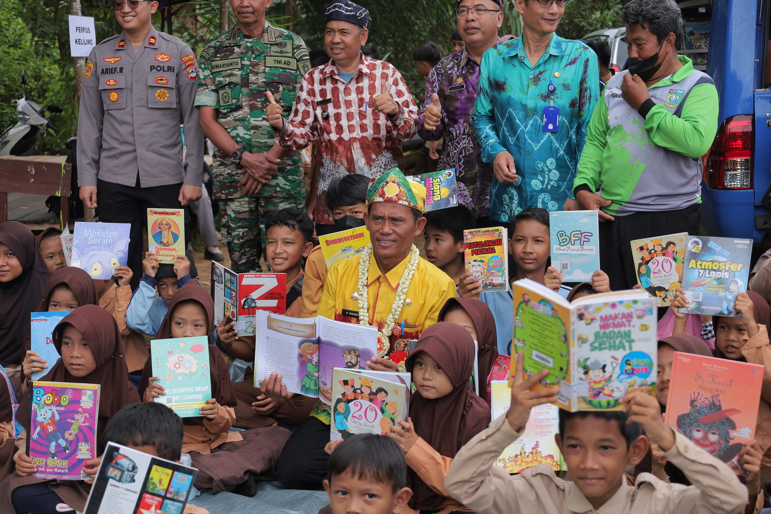 Pelayanan Perpustakaan Keliling Dispusip Tala, Hamidah : Sangat Membantu Tumbuhkan Minat Baca