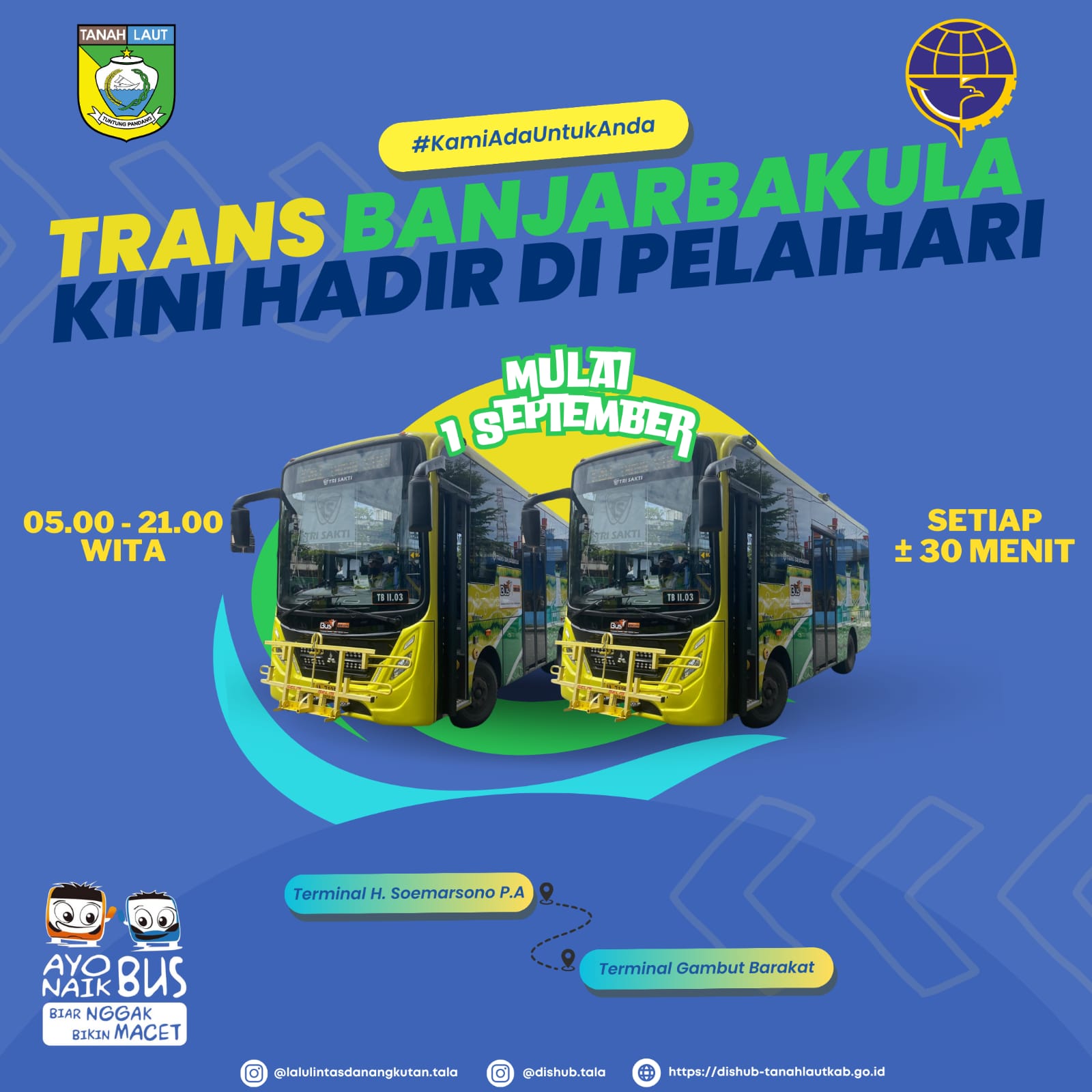 Layanan Bus Tayo Trans Banjarbakula Sampai Pelaihari Mulai 1 September 2024