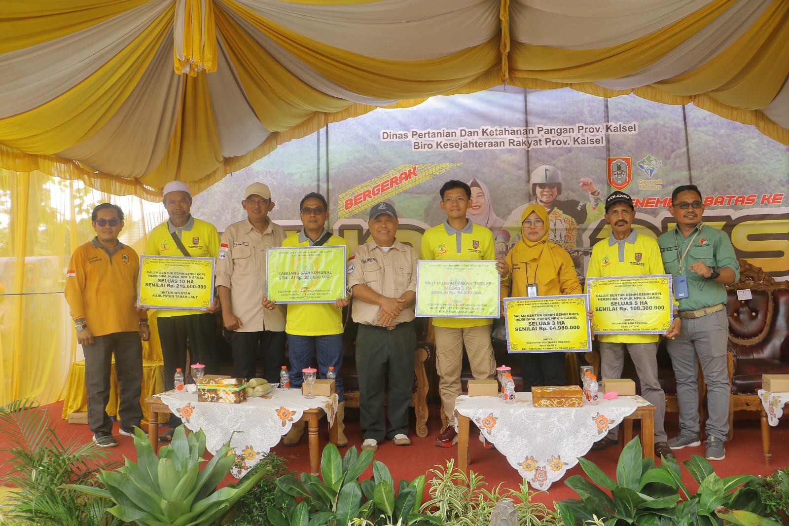 Terima 80 Miliar Lebih dari Pemprov Kalsel, Syamsir Harap Tanah Laut Jadi Lumbung Pangan