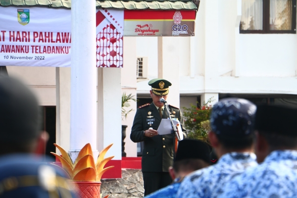 Pemerintah Kabupaten Tanah Laut Gelar Upacara Peringatan Hari Pahlawan Tahun 2022