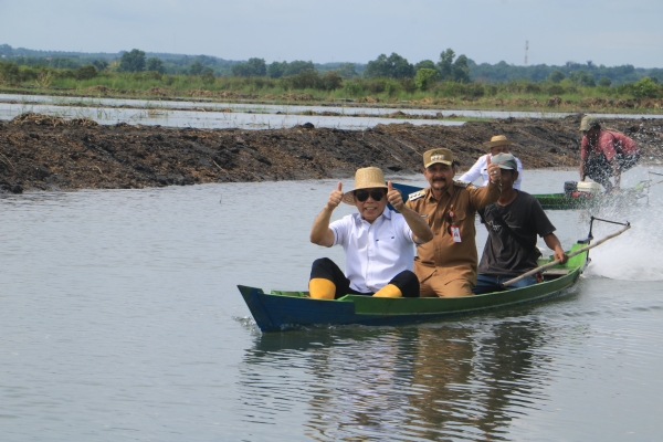 Pj Bupati Tanah Laut Tinjau Persiapan Program Cetak Sawah Rakyat, Sampaikan Progres ke Kemenimipas d