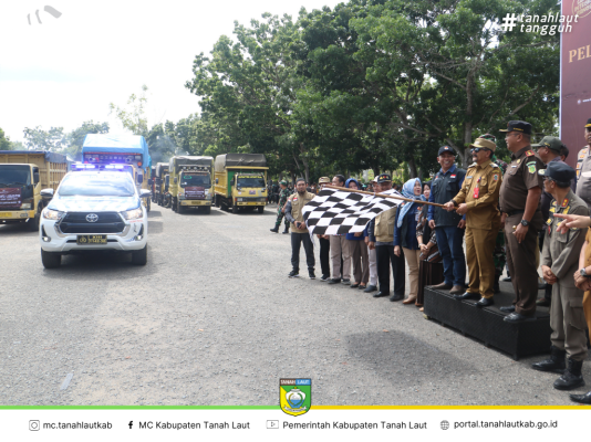 H-1 Pj. Bupati Tala Resmi Luncurkan Distribusi Logistik Pemilu Ke Seluruh Kecamatan