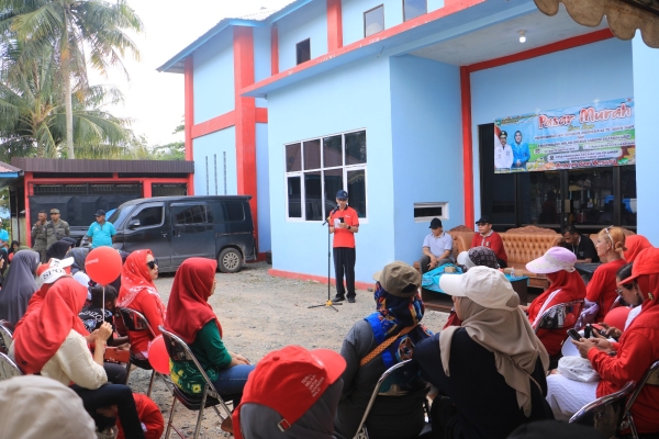 Sambut Peringatan Kemerdekaan, Diskopdag Tala Gelar Pasar Murah di Desa Panggung