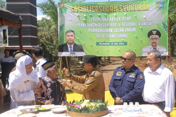 Sambut Pembebasan Jalan ke Tebing Siring, Masyarakat Desa Gelar Syukuran