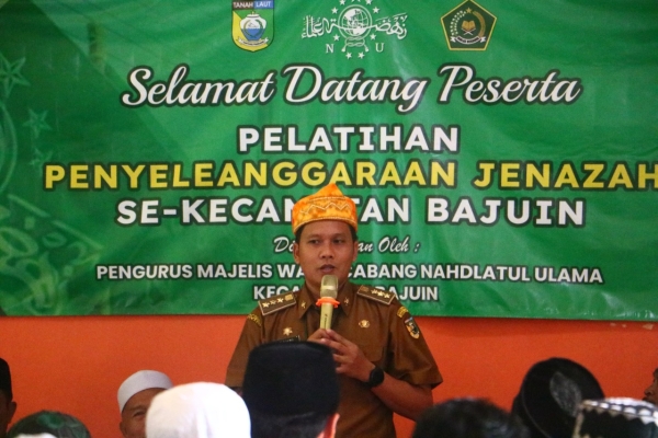 Pemerintah Kecamatan Bajuin Dorong Regenerasi Penyelenggaraan Jenazah oleh PMWC NU