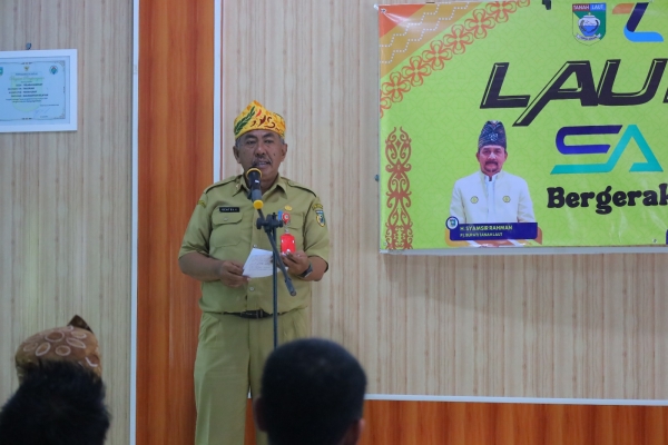 Staf Ahli Bidang Kemasyarakatan dan SDM Launching Siam Adil