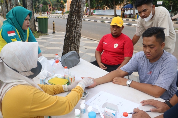 Dinkes Tala Berikan Layanan Pemeriksaan Kesehatan Saat CFD