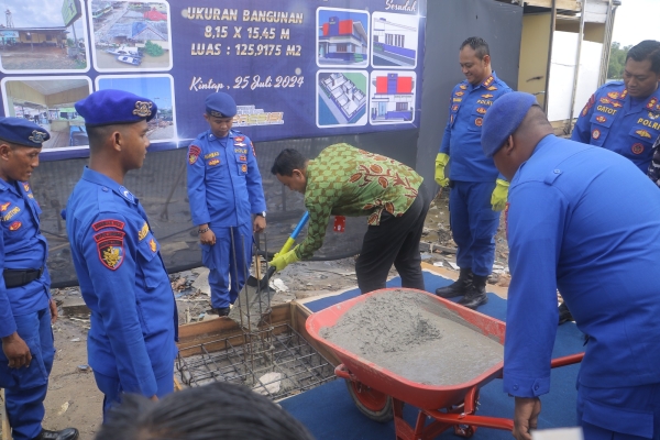 Pembangunan Markas Unit Patroli Muara Kintap Resmi Dimulai