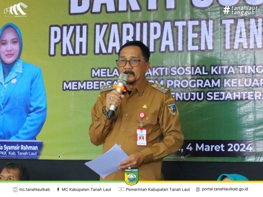 Pj. Bupati Tala Syamsir Rahman Resmi Buka Kegiatan Bakti Sosial PKH Tala