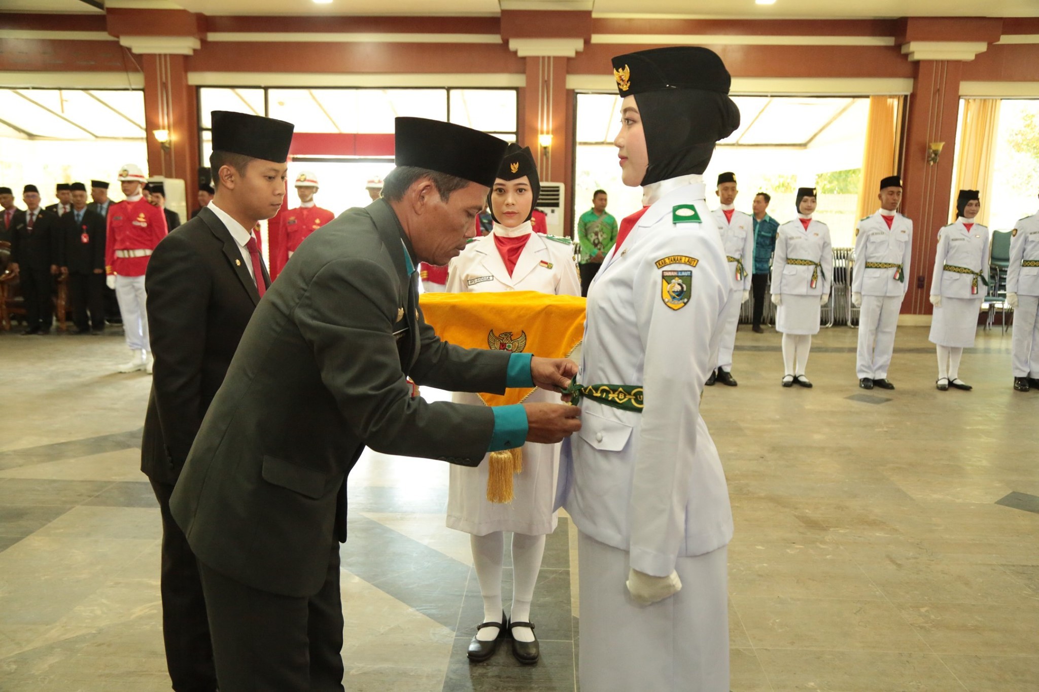 Pengukuhan Paskibraka Tanah Laut Tahun 2019