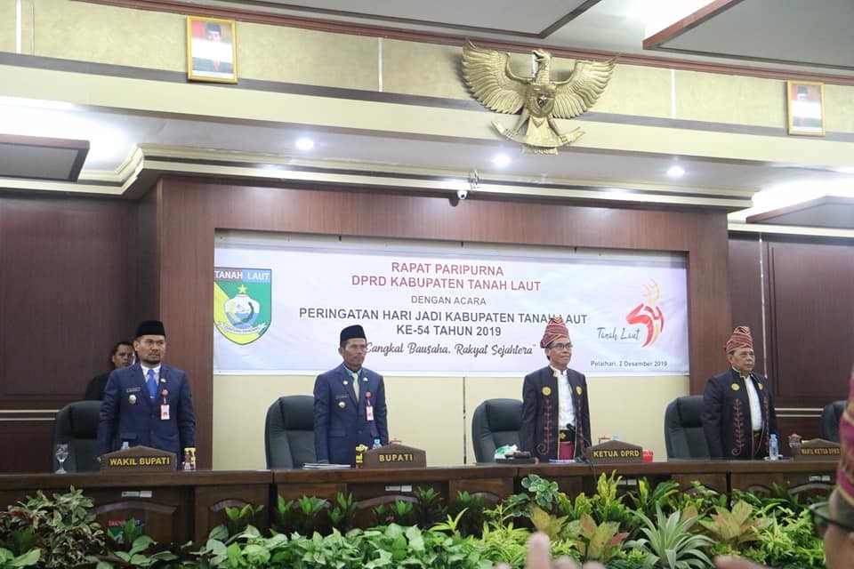 RAPAT PARIPURNA DPRD PERINGATI HARI JADI KABUPATEN TANAH LAUT KE 54