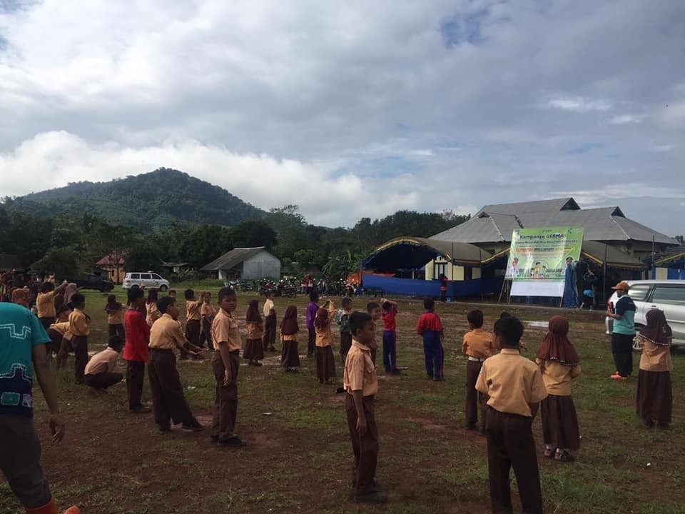 Pencanangan GERMAS di desa bluru