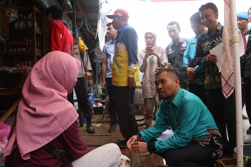 SATGAS PANGAN POLRES TALA BERSAMA WAKIL BUPATI PANTAU LANGSUNG BAHAN PANGAN POKOK