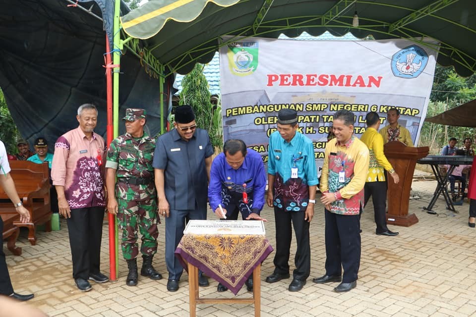 PEMBANGUNAN YANG DILAKUKAN SECARA SWAKELOLA, KINTAP KINI MILIKI GEDUNG SMP BARU