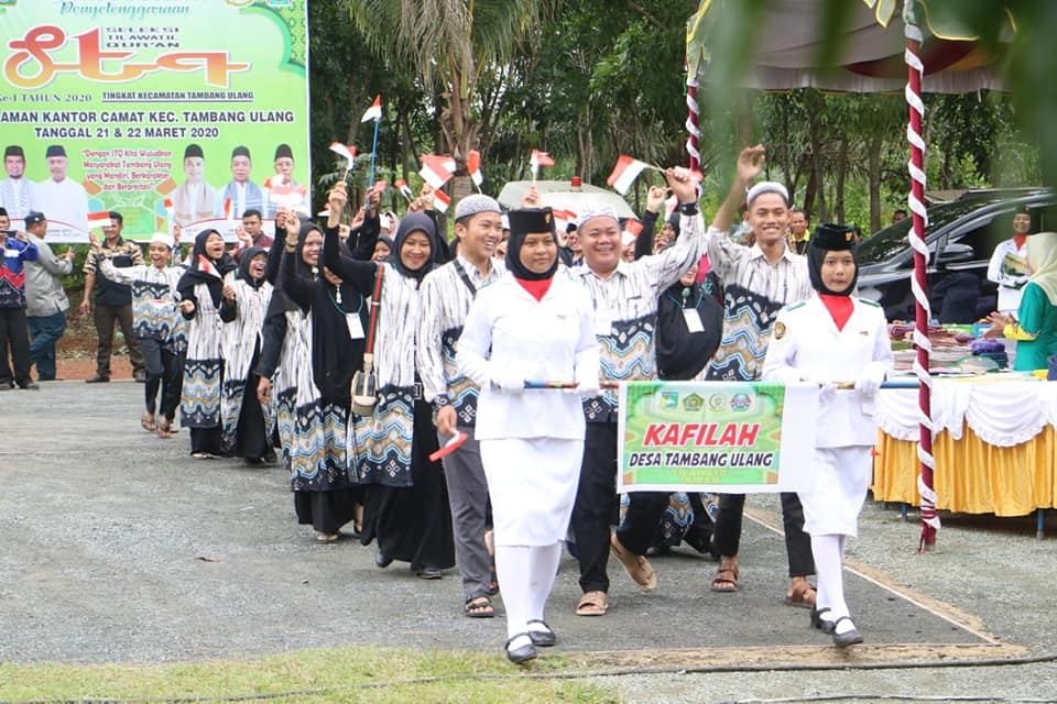 KIRAB KAFILAH AWALI STQ TINGKAT KECAMATAN TAMBANG ULANG KE - 1